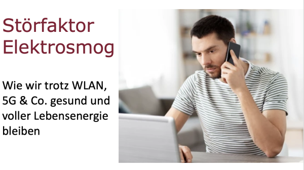 Titelfolie des Vortrags «Störfaktor Elektrosmog» von Birgit Herrscher
